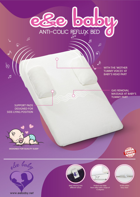 anti-colic reflux bed